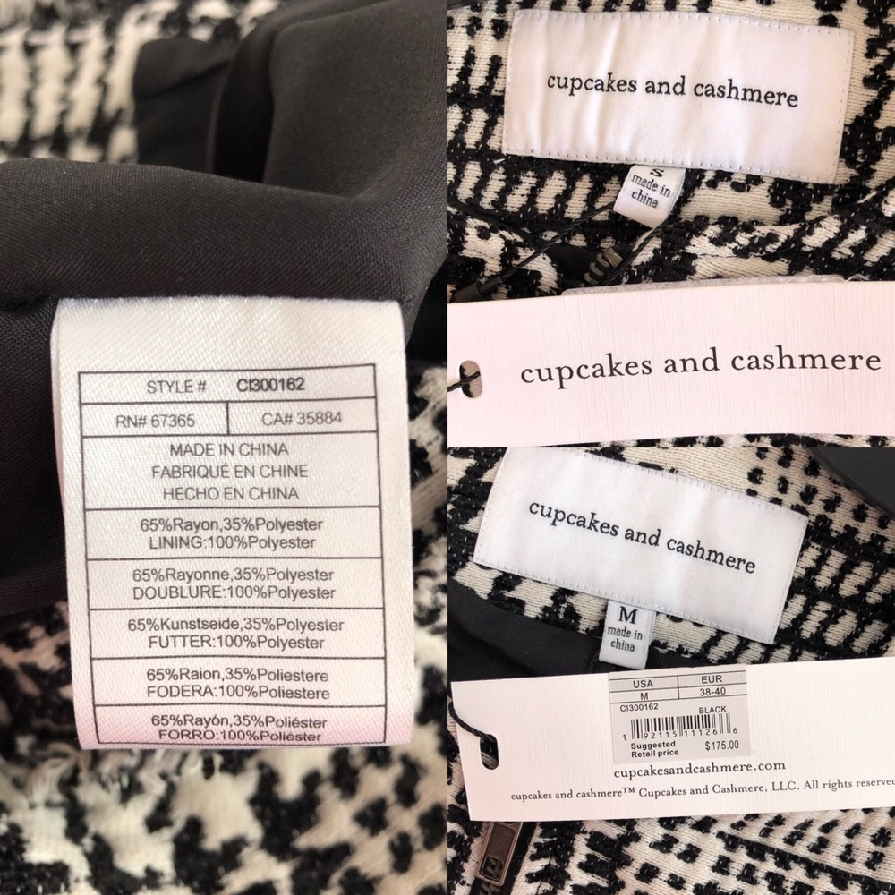 Cupcakes & Cashmere Fringe Edges Plaid Long Jacket - Picture 8 of 8